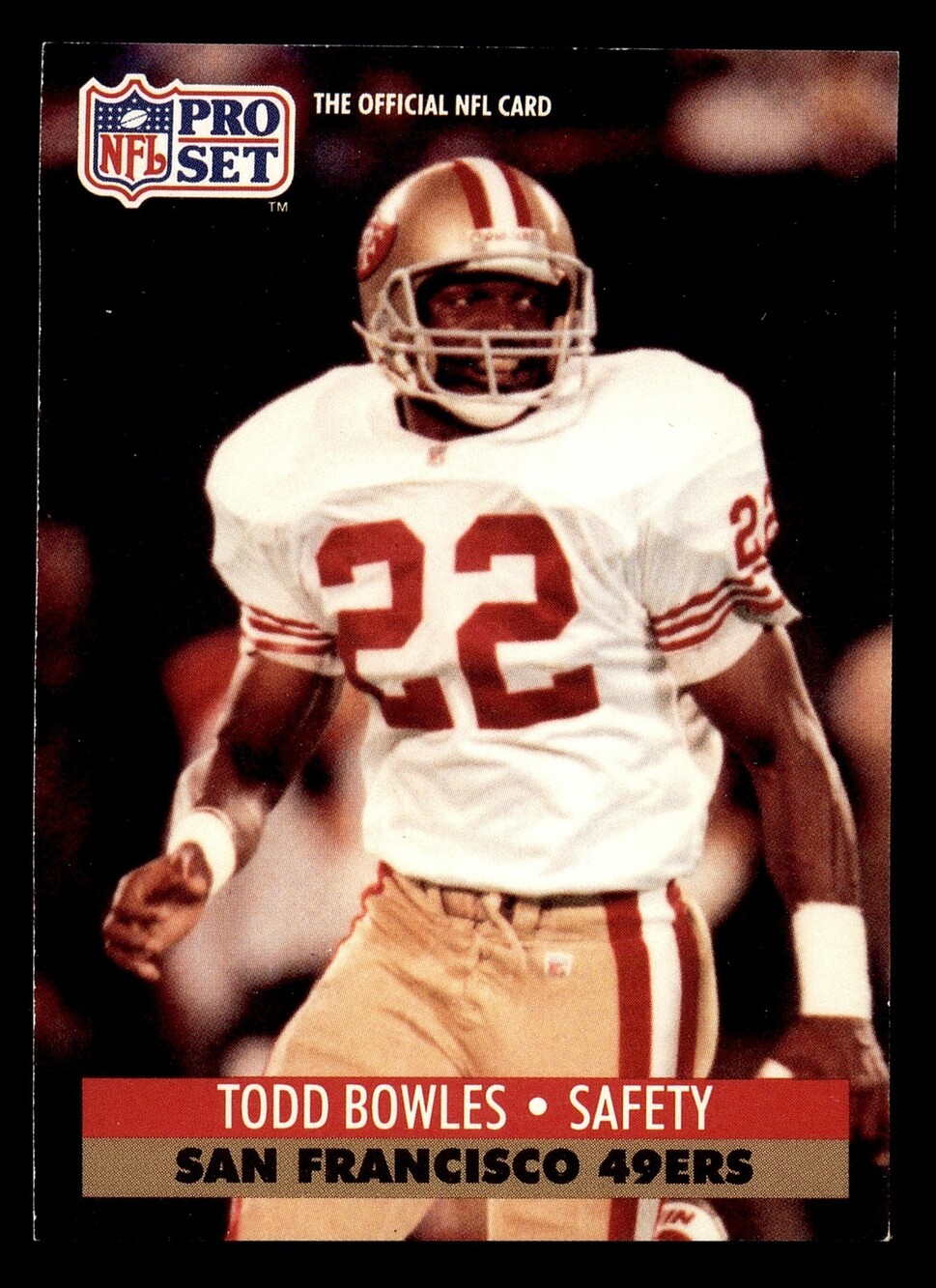 1991 Pro Set #649 Todd Bowles Football Trading Card San Francisco 49ers